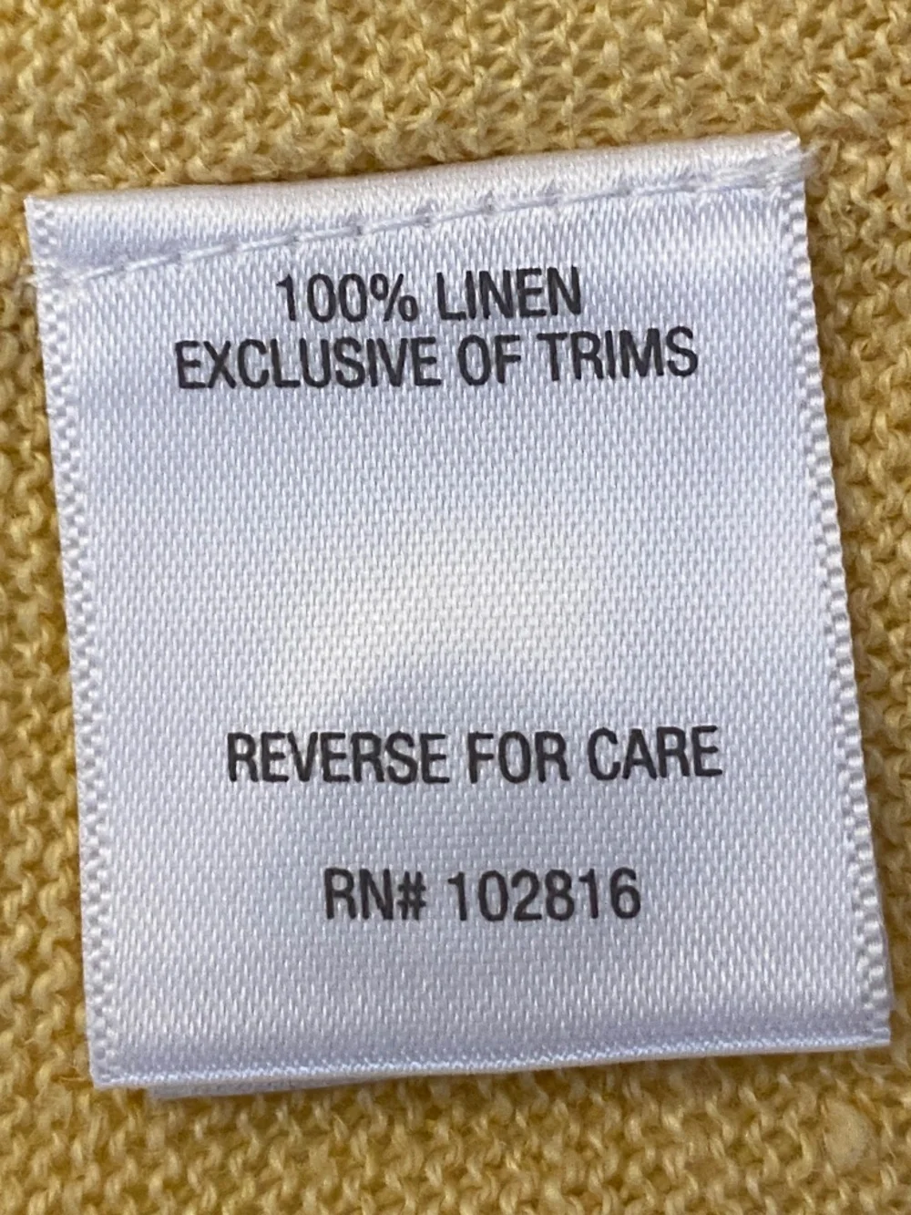 Garnet Hill Easy Linen Drape-Front Cardigan Size Small - Picture 9 of 15